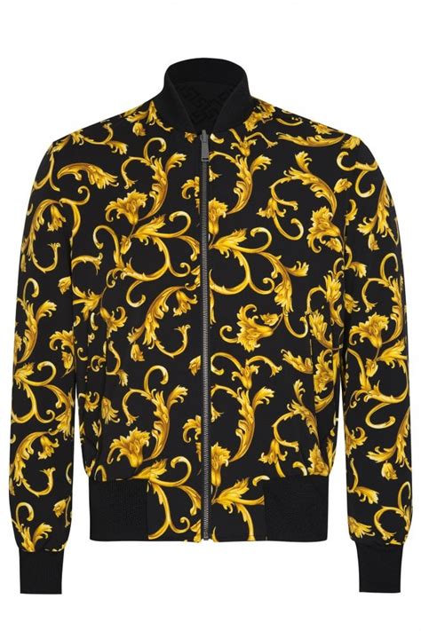 versace classic new|Versace classic zipped reversible bomber.